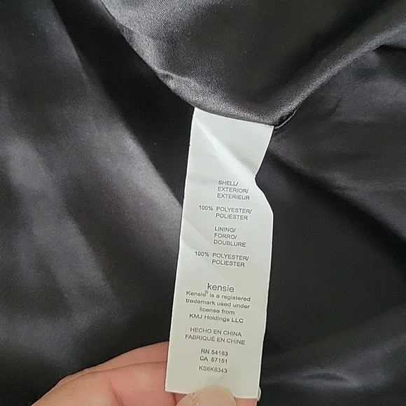 Kensie Bubble and Polka Dot Black and White Skirt - Picture 6 of 9